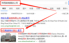 陜西高速神州酒店有限責任公司與我司做網站推廣項目